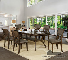 Holly Satin Walnut 7 Pc. Dining Table Set