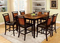 Salida II Acacia/Black 9 Pc. Counter Ht. Table Set