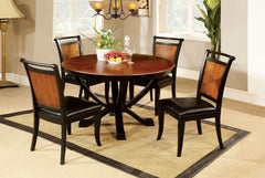 Salida I Espresso/Black Round Dining Table
