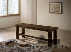 Kristen Rustic Oak Bench
