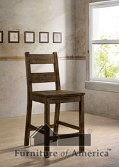 Kristen Ii Rustic Oak Counter Ht. Side Chair (2/CTN)