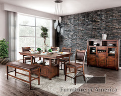 Wichita Light Walnut 7 Pc. Counter Ht. Table Set