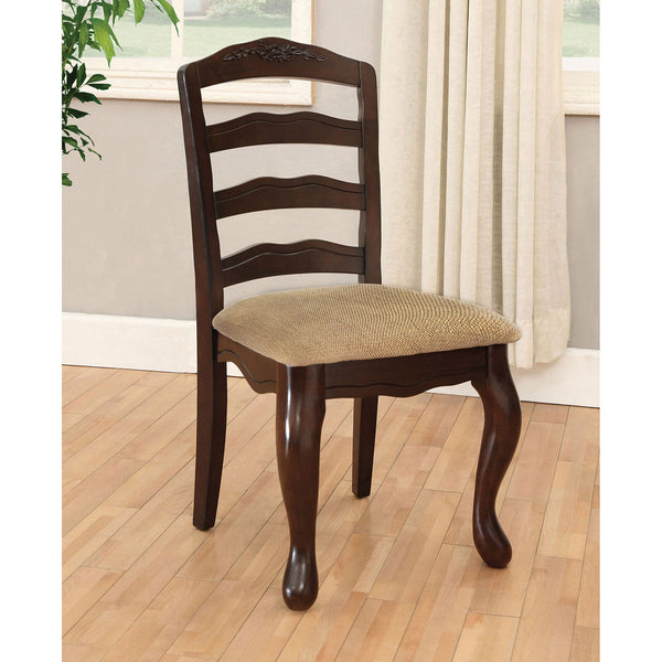 Townsville Dark Walnut/Tan Side Chair (2/CTN)