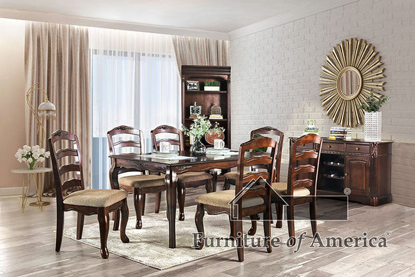 Townsville Dark Walnut 9 Pc. Dining Table Set