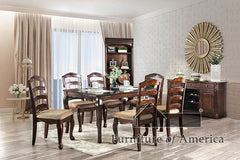 Townsville Dark Walnut 9 Pc. Dining Table Set