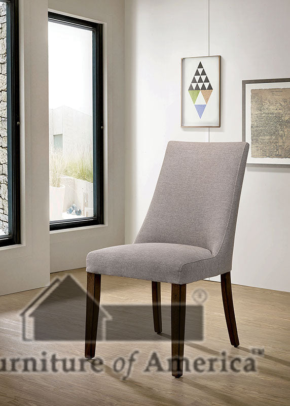 Woodworth Walnut Padded Side Chair (2/CTN)