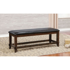 MEAGAN I Brown Cherry/Espresso Bench