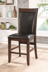 MEAGAN II Brown Cherry/Espresso Counter Ht. Chair (2/CTN)