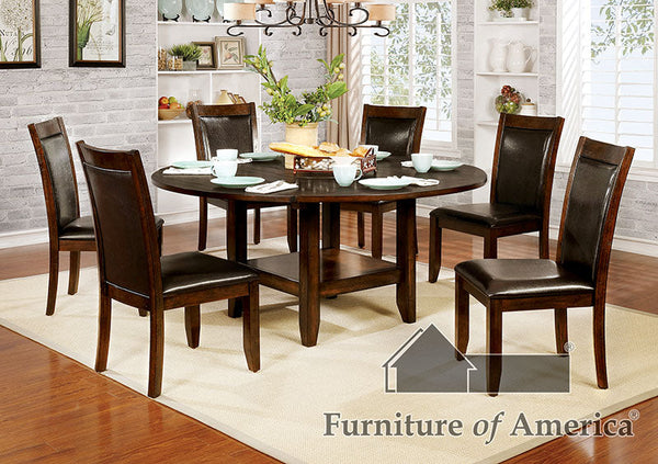 Mae Brown Cherry, Espresso 7 Pc. Dining Table Set