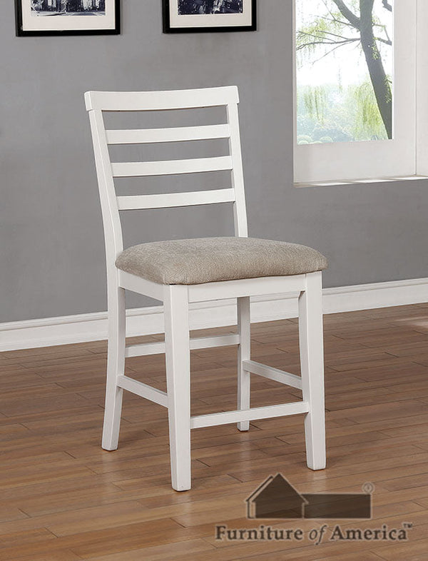 Kiana White Counter Ht. Side Chair (2/CTN)