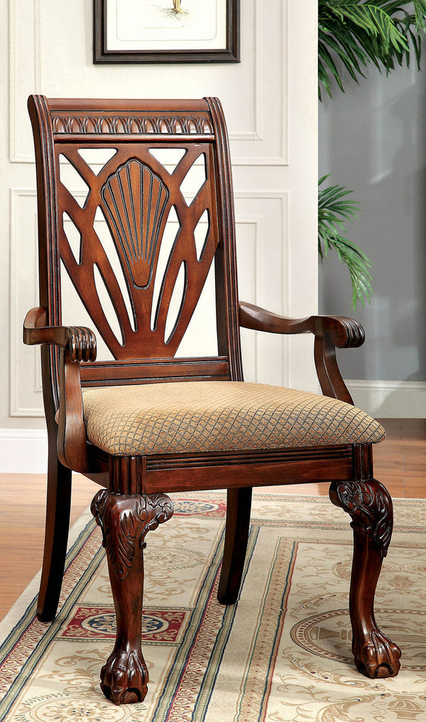 PETERSBURG I Cherry Arm Chair (2/CTN)