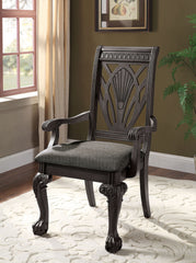 Petersburg Dark Gray Arm Chair (2/CTN)