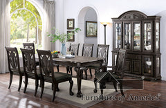 Petersburg Dark Gray Dining Table w/ 1x18"Leaf