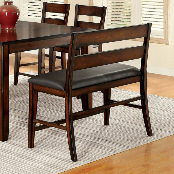 DICKINSON II Dark Cherry Counter Ht. Bench