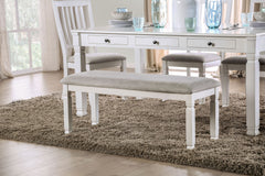 Kaliyah Antique White Bench