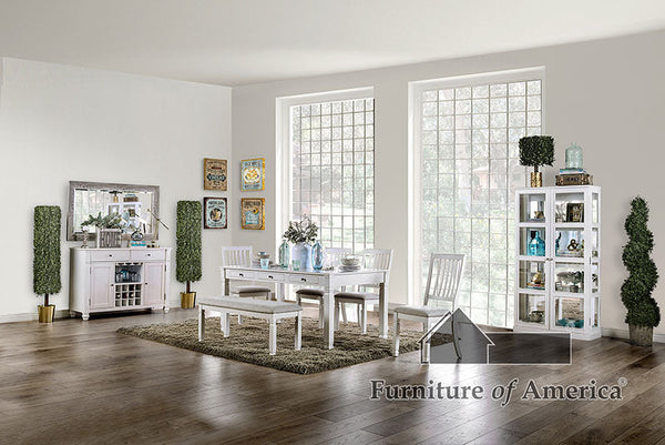 Kaliyah Vintage White Dining Table