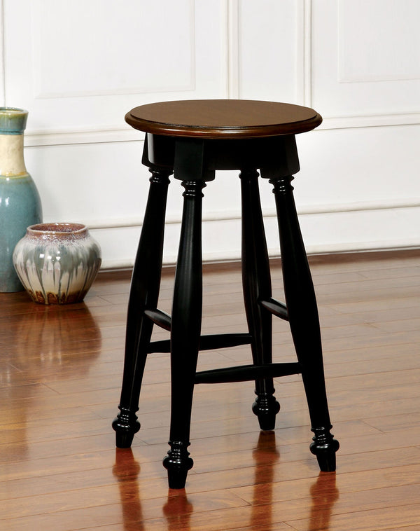 SABRINA Black/Cherry Counter Ht. Stool, Cherry & Black (2/CTN)