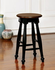 SABRINA Black/Cherry Counter Ht. Stool, Cherry & Black (2/CTN)