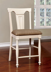 SABRINA Off White/Cherry Ctr.Ht. Chair, Cherry & White (2/CTN)