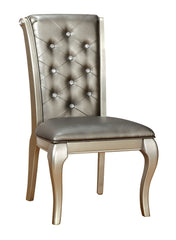 AMINA Champagne Side Chair (2/CTN)