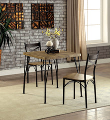 SLINGSBURY Gray/Dark Bronze 3 Pc. 29" Dining Table Set, Gray