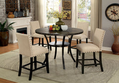 Kaitlin Light Walnut 5 Pc. Round Dining Table Set