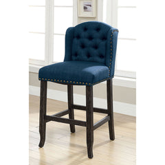 SANIA Antique Black Bar Ht. Wingback Chair (2/CTN)