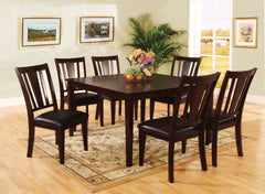 Bridgette I Espresso 7 Pc. Sq. Dining Table Set