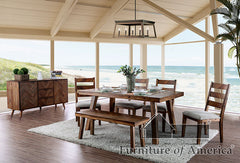 Signe Light Oak 7 Pc. Dining Table Set