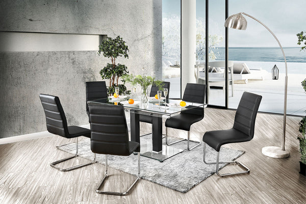 Richfield Black/Chrome Dining Table
