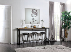 Mullins Rustick Oak/Black 4 Pc. Counter Ht. Table Set