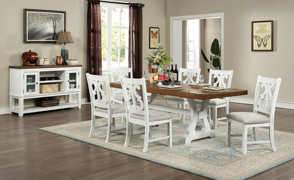 Auletta Transitional 7 Pc. Dining Table Set