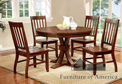 FOSTER I Dark Oak 5 Pc. Dining Table Set