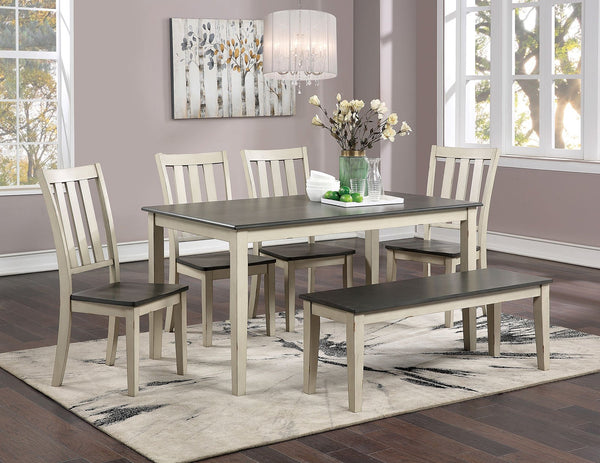 Frances Rustic 6 Pc. Dining Table Set
