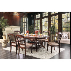 Jordyn Brown Cherry 7 Pc. Dining Table Set