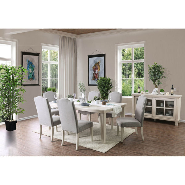 Daniella Antique White 7 Pc. Dining Table Set