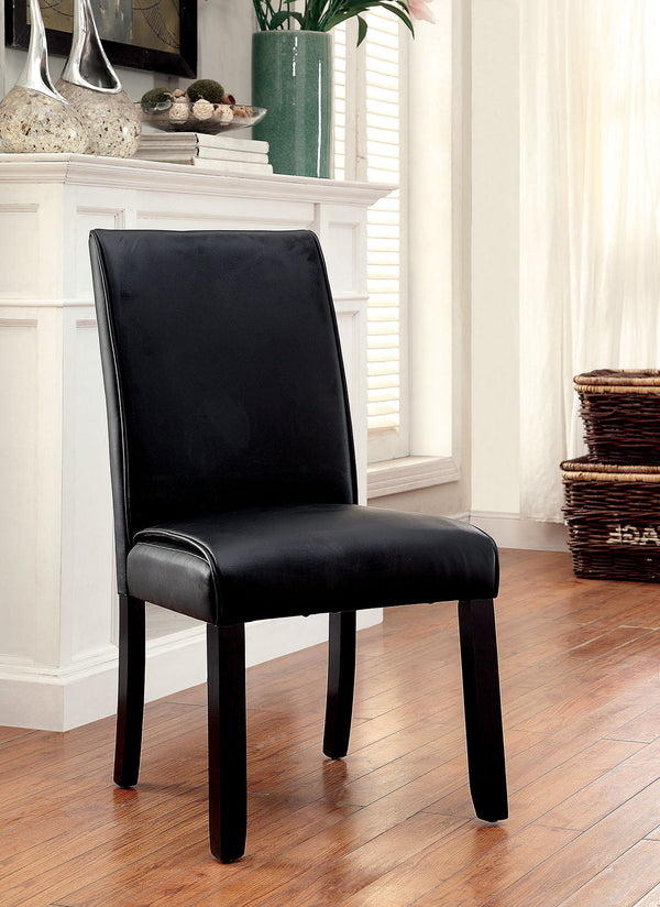 GRANDSTONE I Black Side Chair (2/CTN)