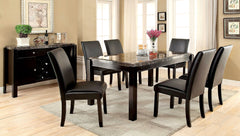 GRANDSTONE I Black/Black 7 Pc. Dining Table Set
