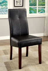 BONNEVILLE I Brown Cherry/Black Side Chair (2/CTN)