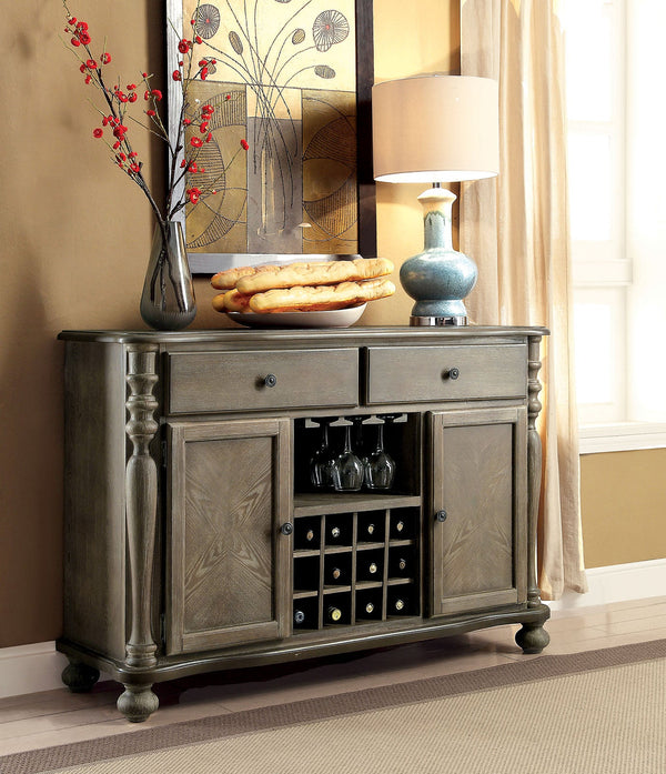 Kathryn Rustic Dark Oak Server, Rustic Oak