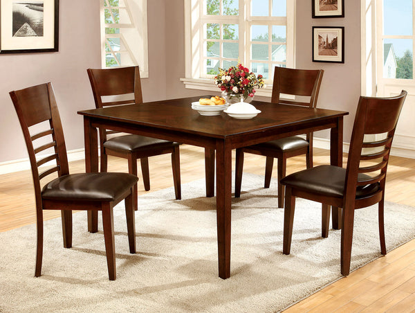 HILLSVIEW I Brown Cherry 5 Pc. Dining Table Set