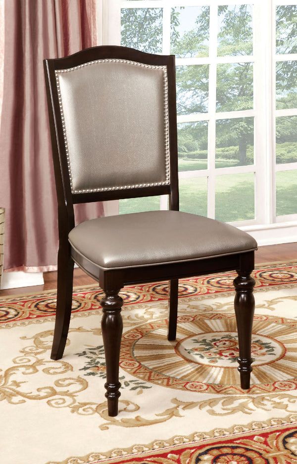 Harrington Dark Walnut/Pewter Side Chair (2/CTN)