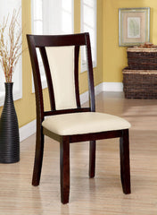 BRENT Dark Cherry/Ivory Side Chair (2/CTN)