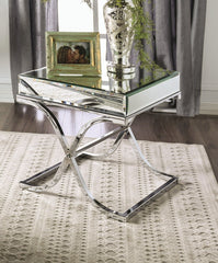 SUNDANCE Chrome End Table, Chrome