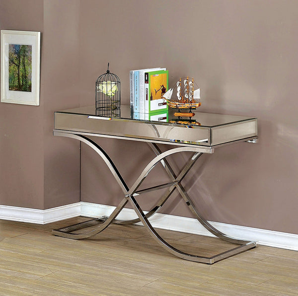 SUNDANCE Chrome Sofa Table, Chrome