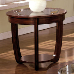 Crystal Falls Dark Cherry End Table
