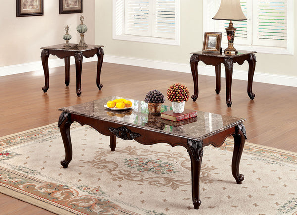 Colchester Dark Cherry 3 Pc. Coffee Table Set