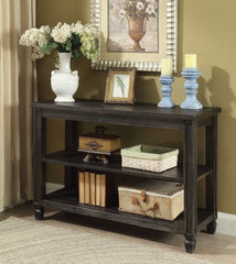 Suzette Antique Black Sofa Table, Antique Black