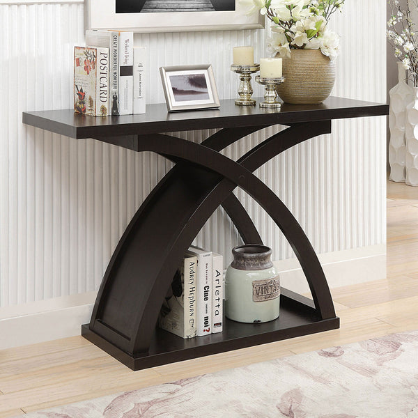 Arkley Espresso Sofa Table
