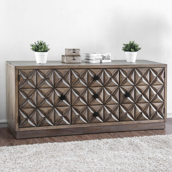Markos II Weathered Light Oak 64" TV Stand